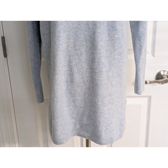 L.L. Bean Women's Size XS/S Respun Cashmere Turtleneck Tunic Sweater Blue - Picture 3 of 11